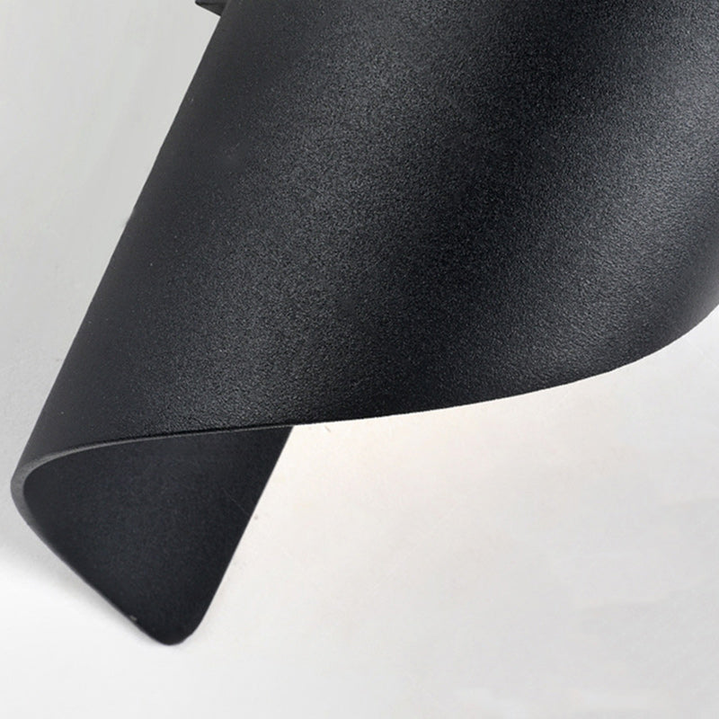 Avelena | Moderne Minimalistische Wasserdichte Spiral Aluminium Acryl LED Wandleuchte für Schlafzimmer