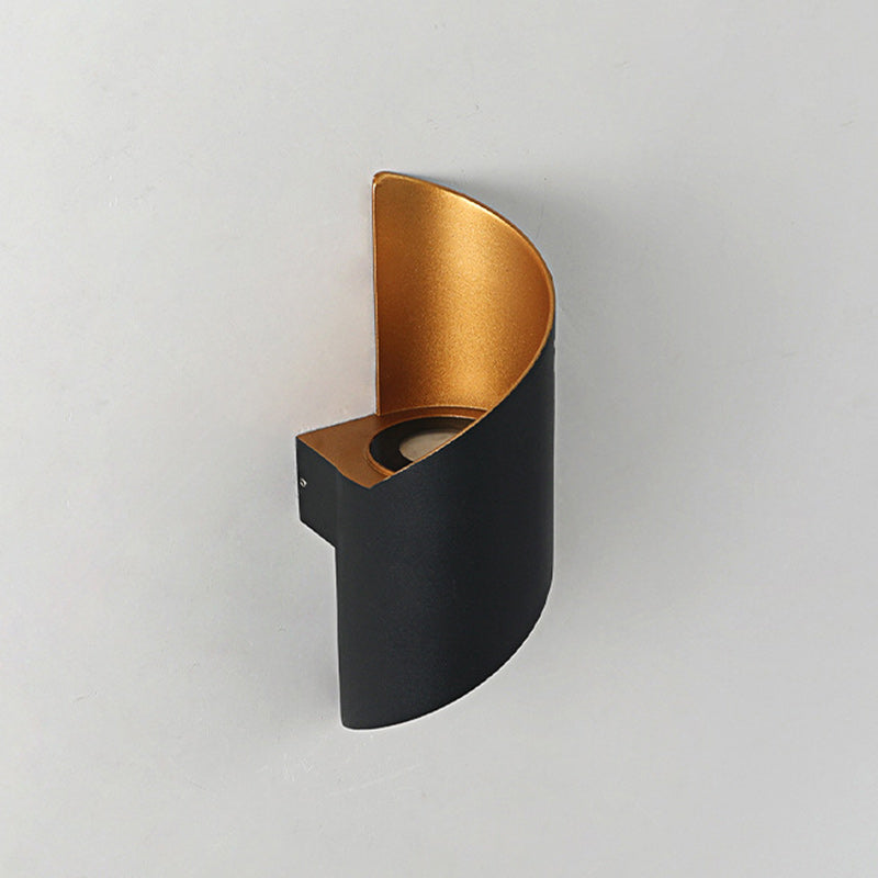 Avelena | Moderne Minimalistische Wasserdichte Spiral Aluminium Acryl LED Wandleuchte für Schlafzimmer