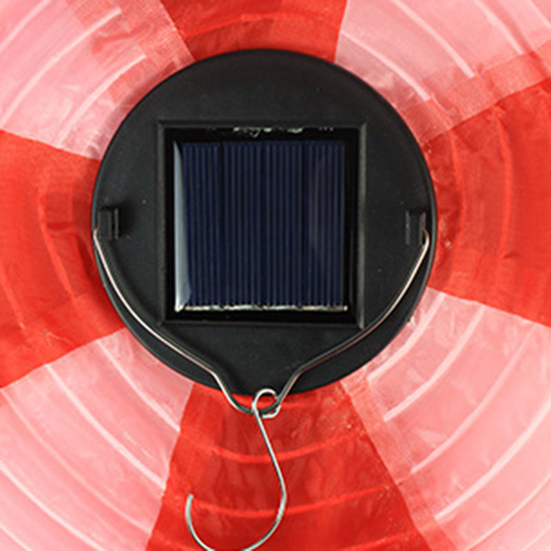 Avelena | Zeitgenössischer kreativer Solar-Heißluftballon-Stoffschirm LED Außenpendelleuchte für Terrasse draußen