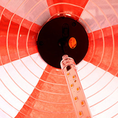 Avelena | Zeitgenössischer kreativer Solar-Heißluftballon-Stoffschirm LED Außenpendelleuchte für Terrasse draußen