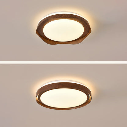 Avelena | Schlichtheit Eisen Acryl Rund LED Deckenleuchte für Schlafzimmer