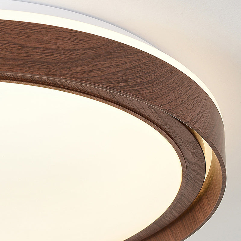 Avelena | Schlichtheit Eisen Acryl Rund LED Deckenleuchte für Schlafzimmer