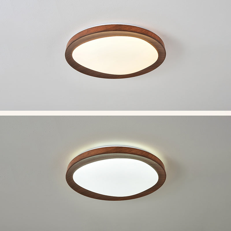 Avelena | Schlichtheit Eisen Acryl Rund LED Deckenleuchte für Schlafzimmer