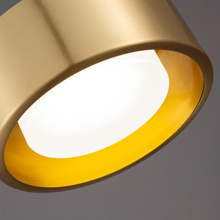 Avelena | Minimalistische Runde Zylinder Eisen LED Pendelleuchte für Schlafzimmer