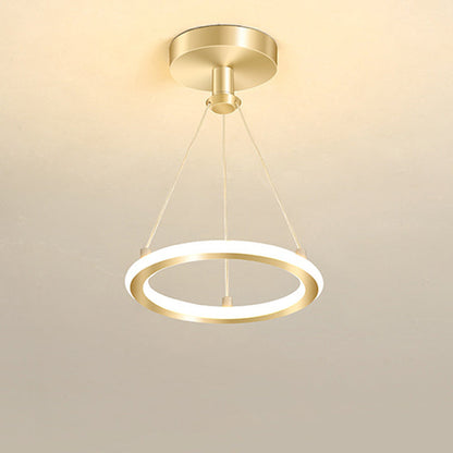 Avelena | Zeitgenössische Nordische Runde Metall Silica LED Semi-Flush Mount Deckenleuchte für Flur