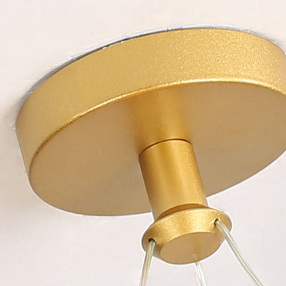 Avelena | Zeitgenössische Nordische Runde Metall Silica LED Semi-Flush Mount Deckenleuchte für Flur