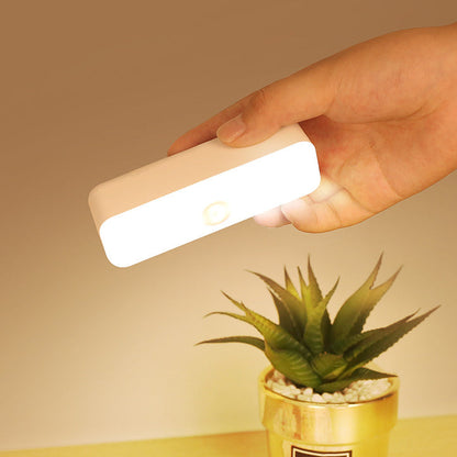 Avelena | Modern Minimalist Wiederaufladbare Magnetische Saugnapf Kunststoffstreifen Rechteckige LED Wandleuchte Nachtlicht Für Studium