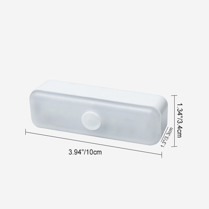 Avelena | Modern Minimalist Wiederaufladbare Magnetische Saugnapf Kunststoffstreifen Rechteckige LED Wandleuchte Nachtlicht Für Studium