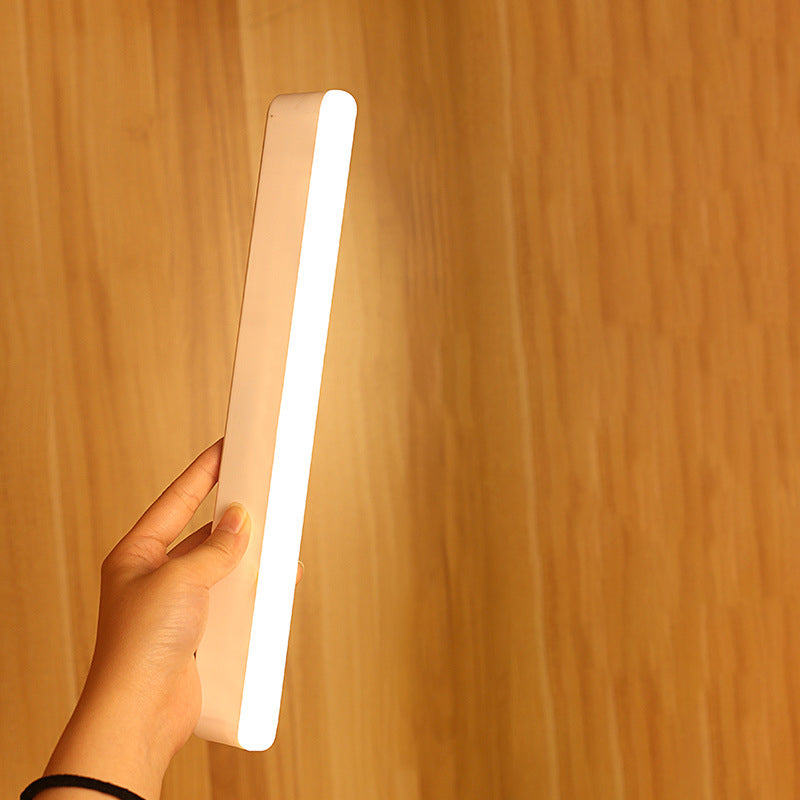 Avelena | Modern Minimalist Wiederaufladbare Magnetische Saugnapf Kunststoffstreifen Rechteckige LED Wandleuchte Nachtlicht Für Studium