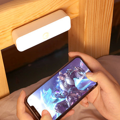 Avelena | Modern Minimalist Wiederaufladbare Magnetische Saugnapf Kunststoffstreifen Rechteckige LED Wandleuchte Nachtlicht Für Studium