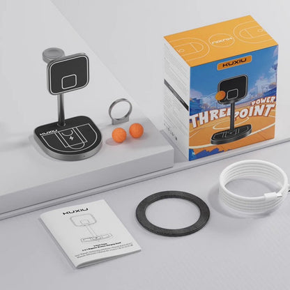 Avelena | 3-in-1 Basketball-Stil Magnetischer Kabelloser Ladegerät