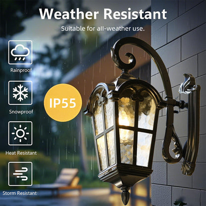 Avelena | Solar Waterproof Outdoor Wall Light | Vintage Design mit Fernbedienung für Veranda, Terrasse & Garten Verwendung