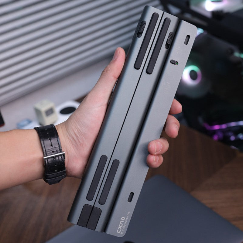 Avelena | Abnehmbarer faltbarer Laptopständer mit Dockingstation