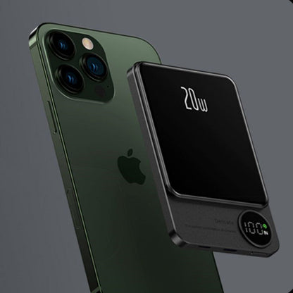 Avelena | 10000mAh Mini tragbare LED Digitalanzeige Magnet schnelles Lade-Powerbank