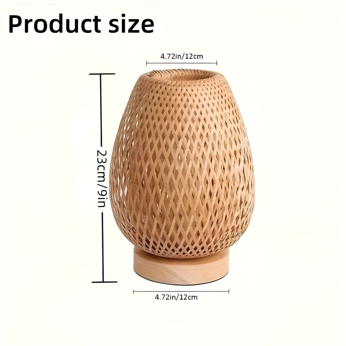 Avelena | Bambus-Tischlampe mit USB-Stromversorgung – Nachhaltiges und Energiesparendes Design