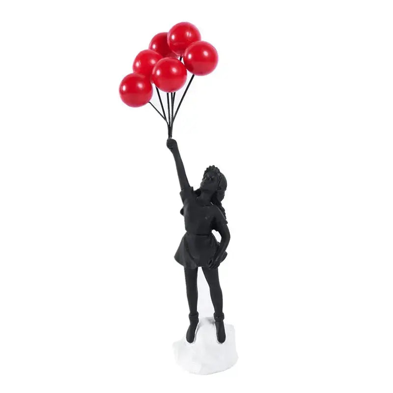 Avelena | Banksy fliegende Ballon-Mädchen Statue