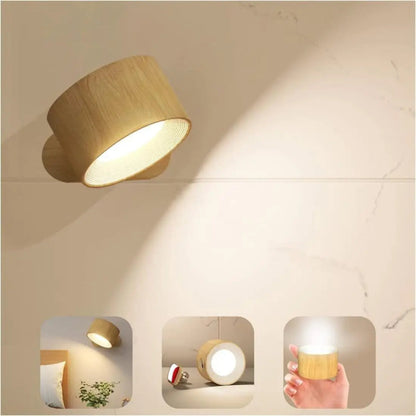 Avelena | Wandlampe Wiederaufladbar Kabellos 360°