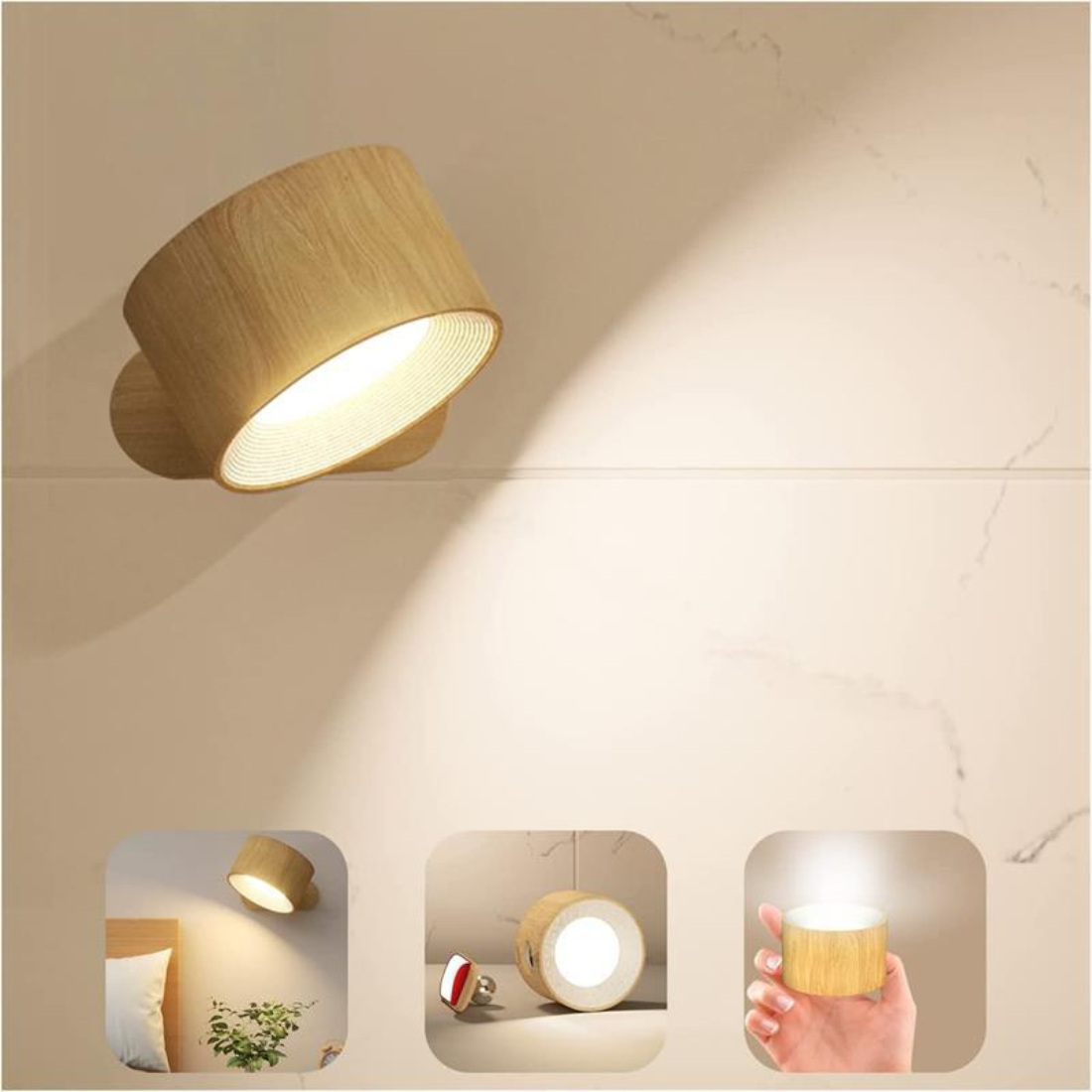 Avelena | Versalampe | Kabellose Wandleuchte mit Flexiblem Design