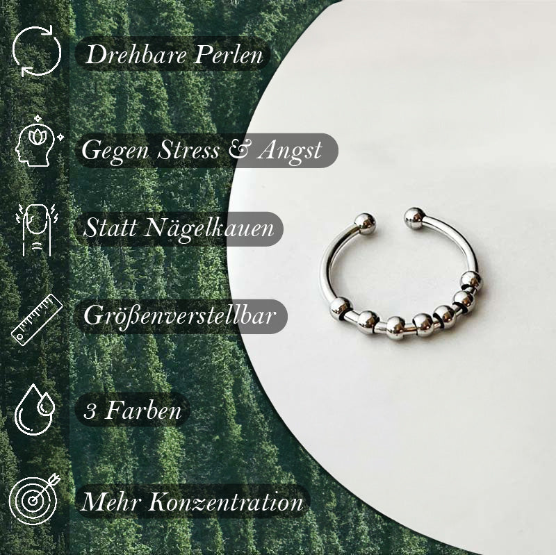 Avelena | Calm – Angst Ring mit Perlen - Anti Stress & Anti Angst