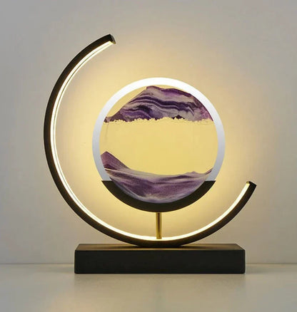 Avelena | Balance Sand Kunstlampe | Beste von Lava Lampen inspiriertes Raumlicht, coole LED Nachtlicht für entspannende Schlafzimmer- & Wohnzimmerdekoration