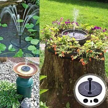 Avelena | Solar-betriebenes einfaches Vogelbrunnen-Set