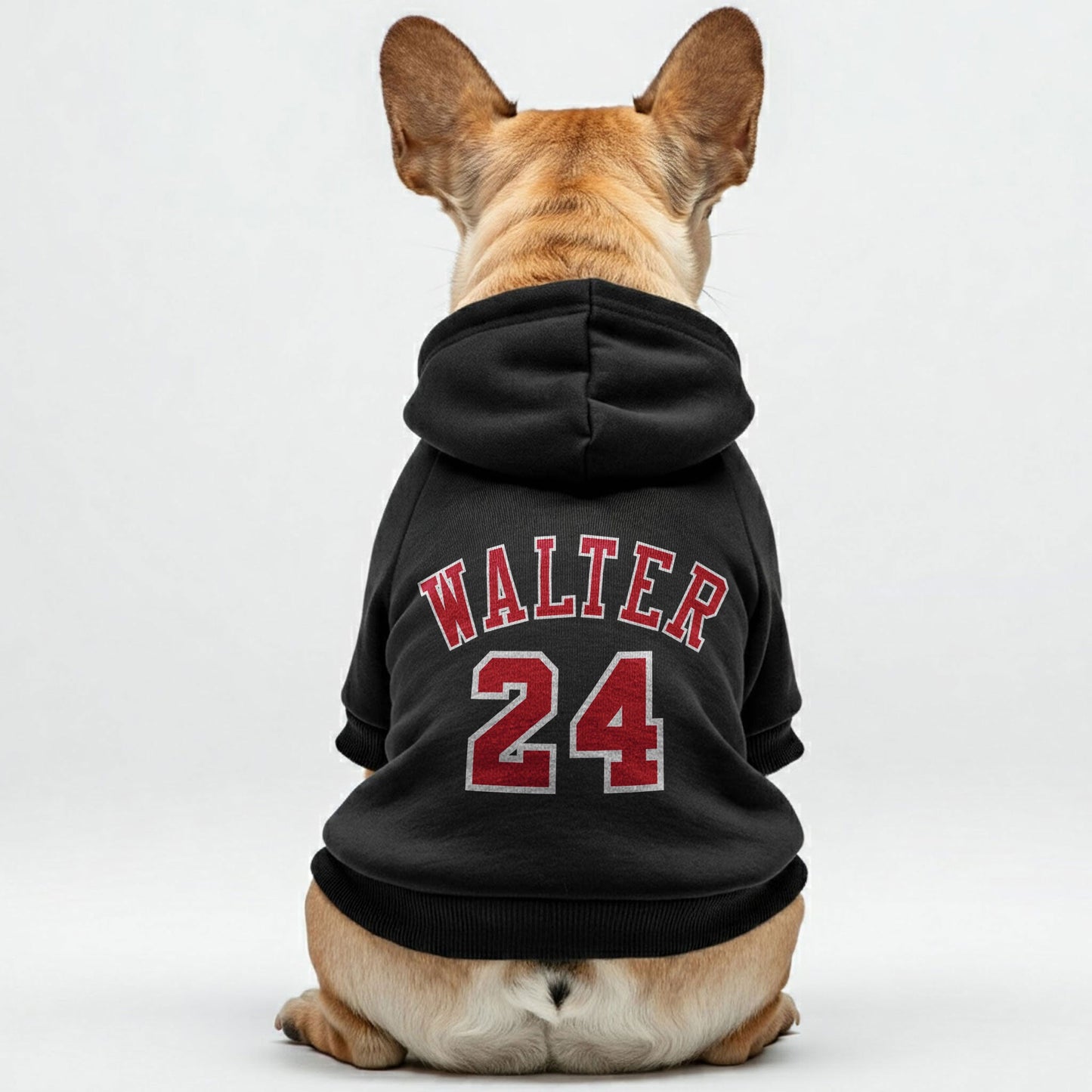 Avelena | Frenchie Bulls Personalisierte French Bulldog Hoodies Mit Individuell Gestaltetem Namen Und Nummer Für Basketballliebhaber – Premium 100% Baumwolle