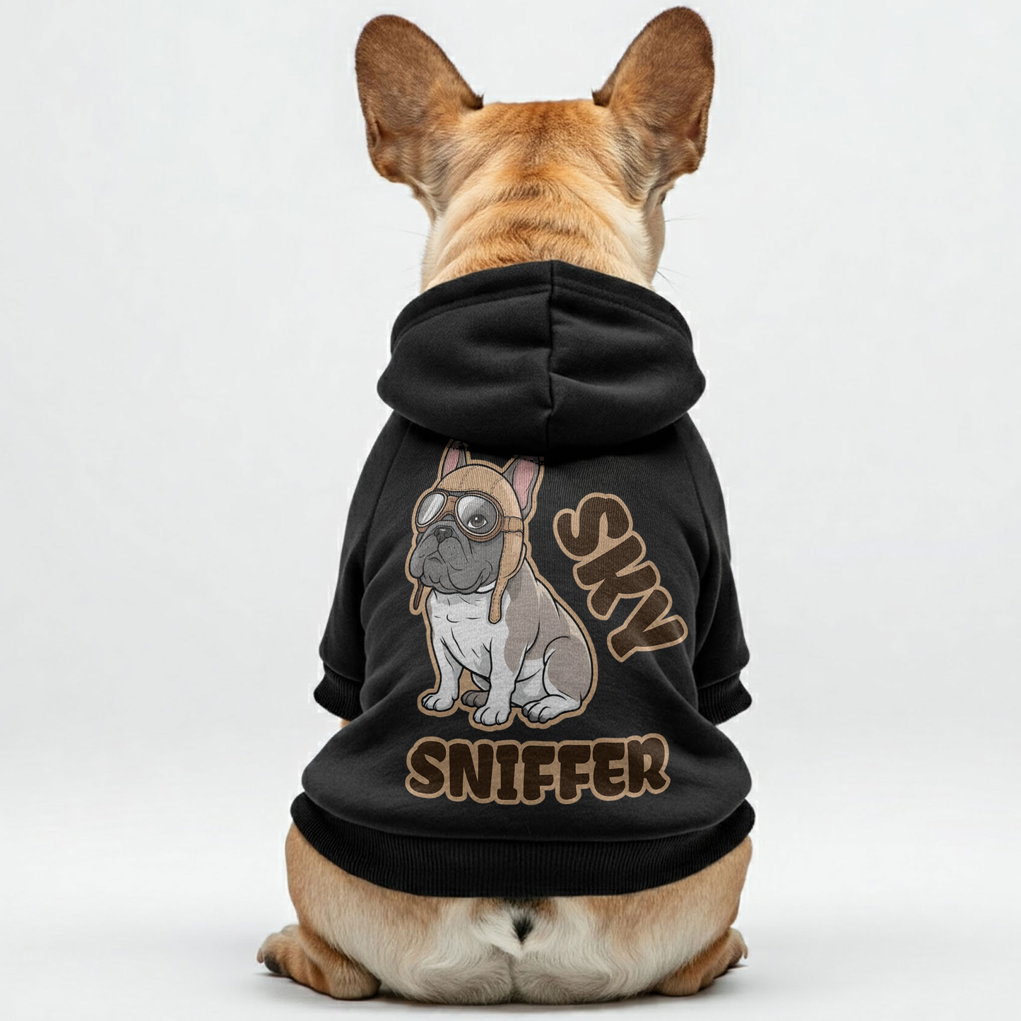 Avelena | Sky Sniffer Personalisierte Französische Bulldoggen Hoodies Mit Lustigen Sprüchen – Stylisch, Gemütlich Und Premium 100% Baumwolle