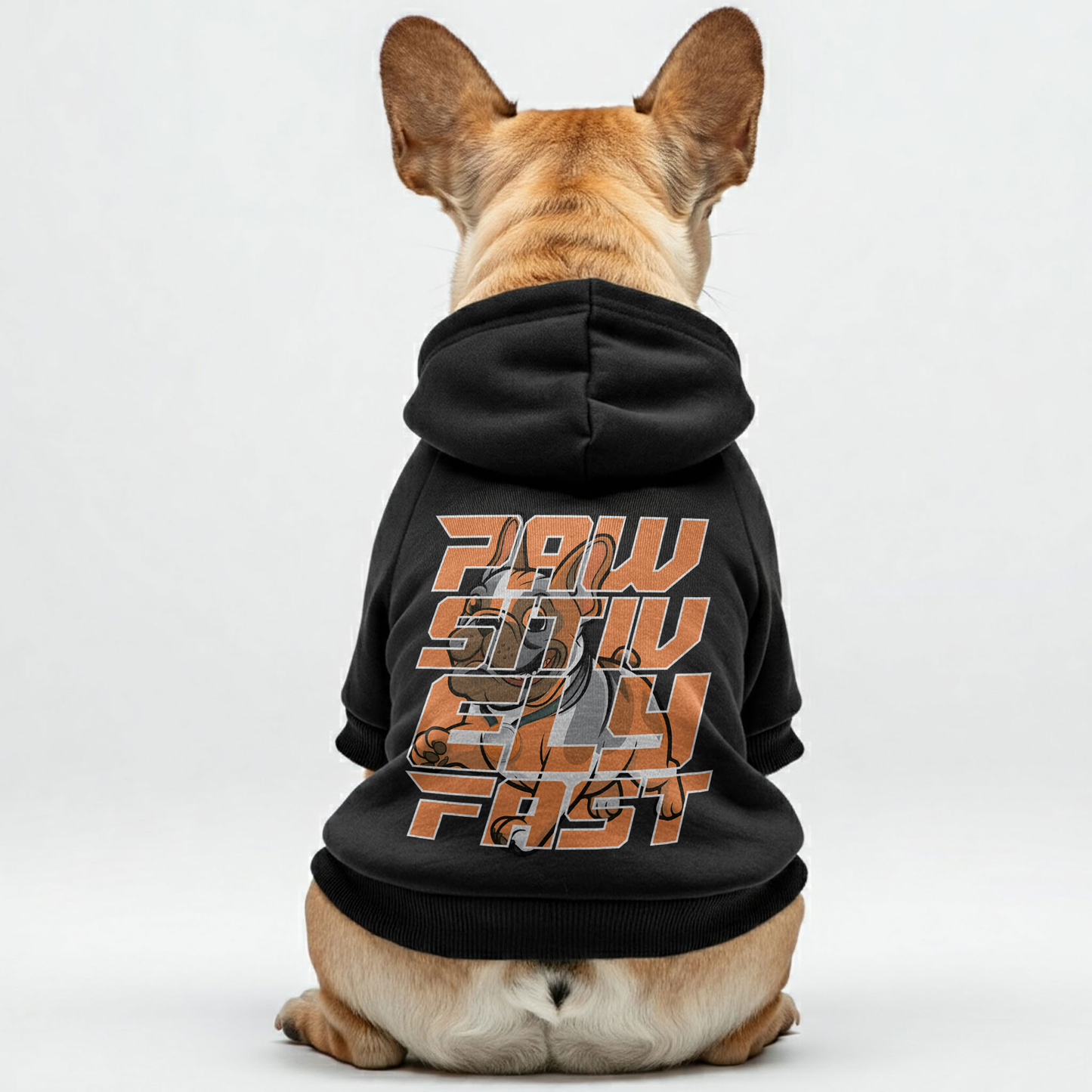 Avelena | Pawsitively Fast Personalisierte Französisch Bulldoggen Hoodies Mit Lustigen Zitaten – Stilvoll, Gemütlich Und Premium 100% Baumwolle
