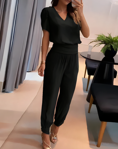 Avelena | Trendy Set mit Bluse und Hose