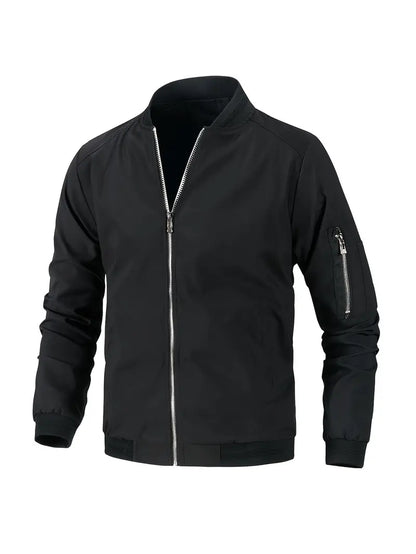 Avelena | Klassisches Design Trainingsjacke Herren Casual Baseball Kragen