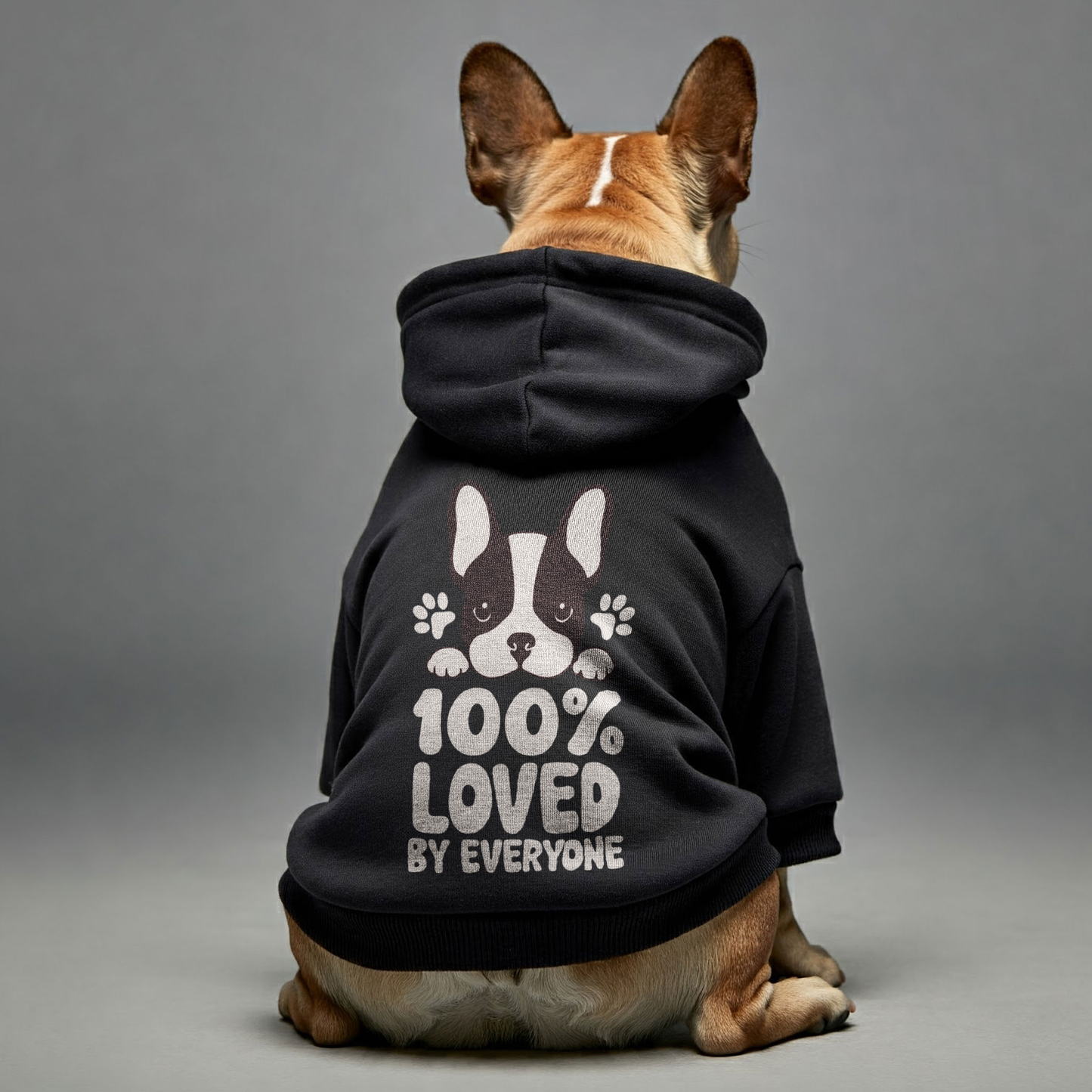 Avelena | Von Allen Geliebt - Personalisierte Französische Bulldoggen-Hoodies Mit Lustigen Zitaten – Stilvoll, Gemütlich Und Aus Premium 100% Baumwolle