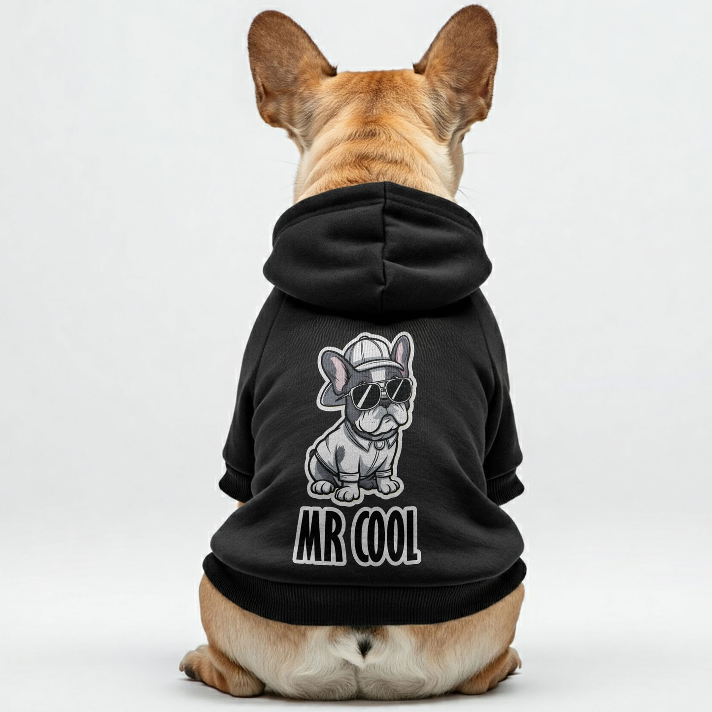 Avelena | Mr Cool - Personalisierte Französische Bulldoggen Kapuzenpullover Mit Lustigen Sprüchen – Stylisch, Gemütlich Und Premium 100% Baumwolle