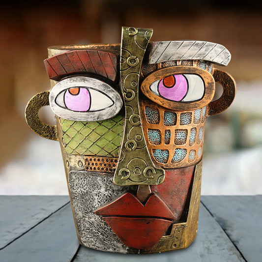 Avelena | Stilvolle abstrakte Kunst Pflanze Topf Ornamente