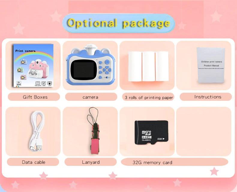 Avelena | Sofortdruckkamera Bundle 1080 Kamera mit Thermodruck