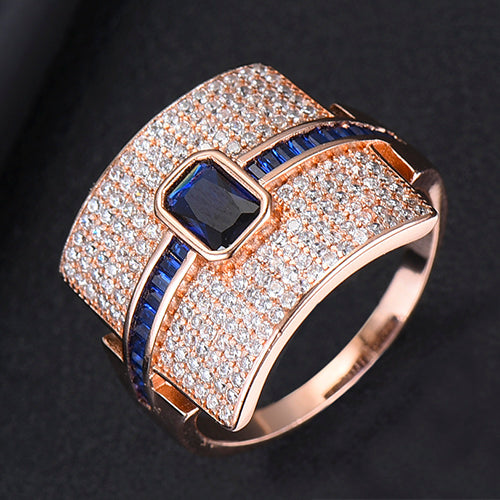 Avelena | Damen Stapelring | Luxus Design | Cubic Zirkonia | Verlobungs- & Statement-Ring