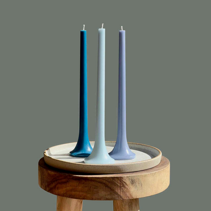 Avelena | Taper Licht Set Pastell Blau