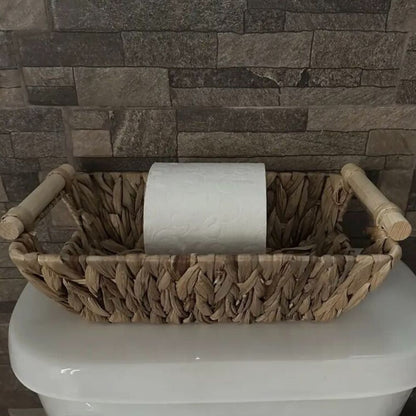 Avelena | Boho Aufgeräumter Woven Aufbewahrungskorb