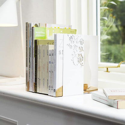 Avelena | Bücherstützen (Set von 2) - Zwei Größen - Stahl