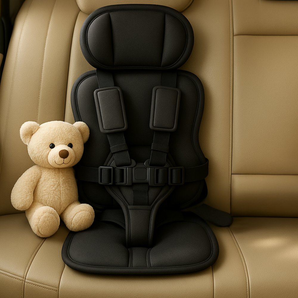 Avelena | Booster Seat Safety Harness Padded Travel Car Seat Portable Slim Compact