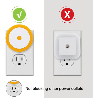 Avelena | Nachtlichter Stecker in die Wand [4Pack], Nachtlicht mit Lichtsensoren, LED Nachtlicht für das Kinderzimmer, Baby Nachtlicht, Badezimmer Nachtlicht, Treppenlichter, Flurlicht