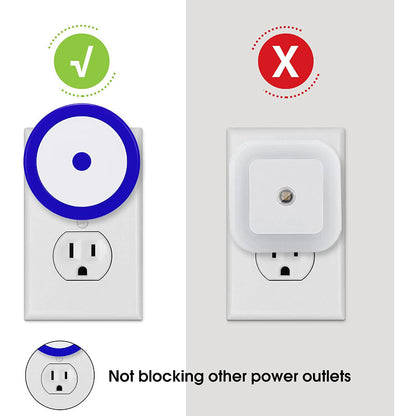 Avelena | Nachtlichter Stecker in die Wand [4Pack], Nachtlicht mit Lichtsensoren, LED Nachtlicht für das Kinderzimmer, Baby Nachtlicht, Badezimmer Nachtlicht, Treppenlichter, Flurlicht