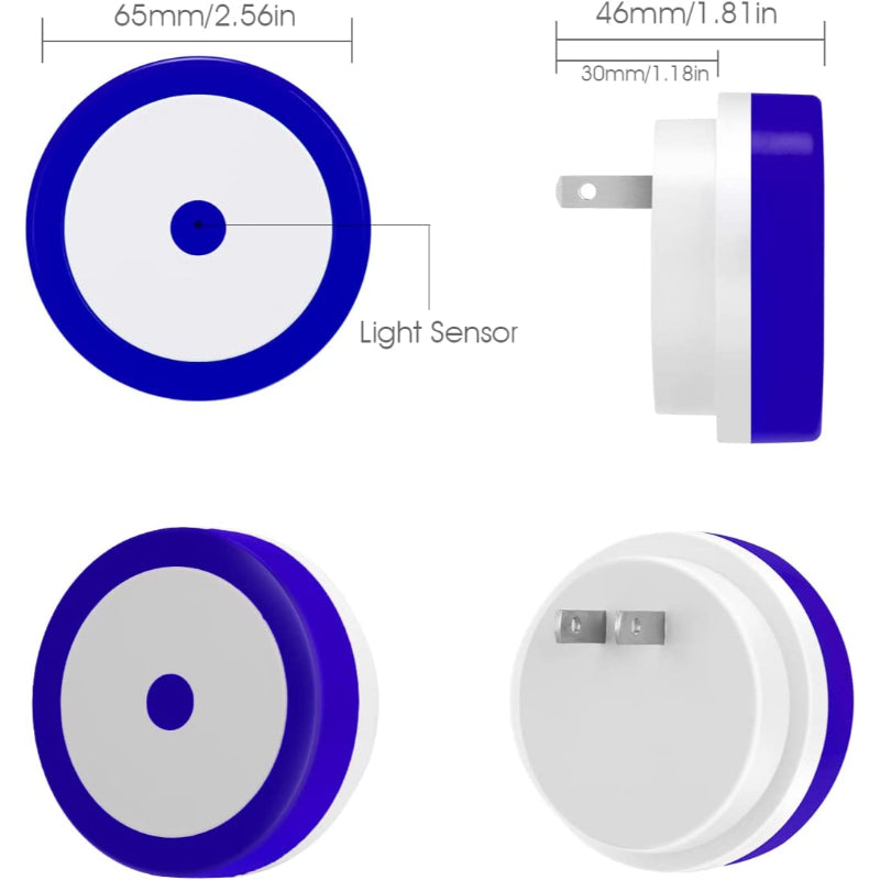 Avelena | Nachtlichter Stecker in die Wand [4Pack], Nachtlicht mit Lichtsensoren, LED Nachtlicht für das Kinderzimmer, Baby Nachtlicht, Badezimmer Nachtlicht, Treppenlichter, Flurlicht