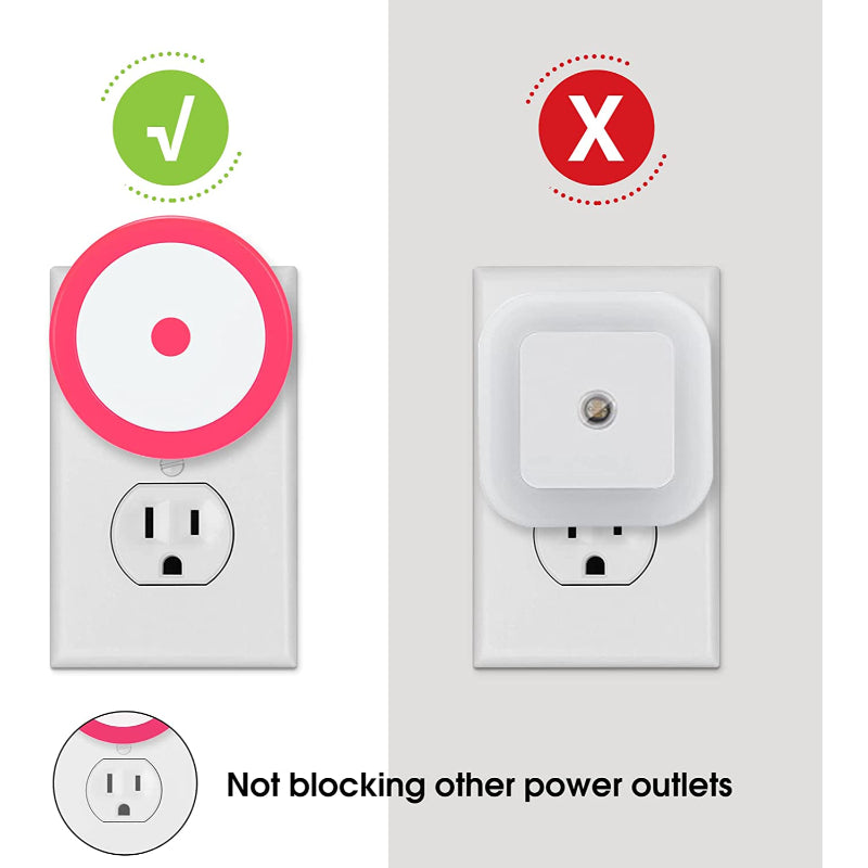 Avelena | Nachtlichter Stecker in die Wand [4Pack], Nachtlicht mit Lichtsensoren, LED Nachtlicht für das Kinderzimmer, Baby Nachtlicht, Badezimmer Nachtlicht, Treppenlichter, Flurlicht