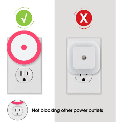 Avelena | Nachtlichter Stecker in die Wand [4Pack], Nachtlicht mit Lichtsensoren, LED Nachtlicht für das Kinderzimmer, Baby Nachtlicht, Badezimmer Nachtlicht, Treppenlichter, Flurlicht