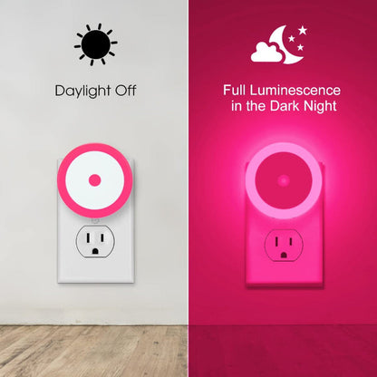 Avelena | Nachtlichter Stecker in die Wand [4Pack], Nachtlicht mit Lichtsensoren, LED Nachtlicht für das Kinderzimmer, Baby Nachtlicht, Badezimmer Nachtlicht, Treppenlichter, Flurlicht