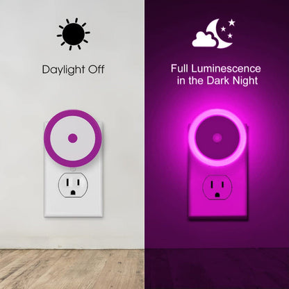 Avelena | Nachtlichter Stecker in die Wand [4Pack], Nachtlicht mit Lichtsensoren, LED Nachtlicht für das Kinderzimmer, Baby Nachtlicht, Badezimmer Nachtlicht, Treppenlichter, Flurlicht