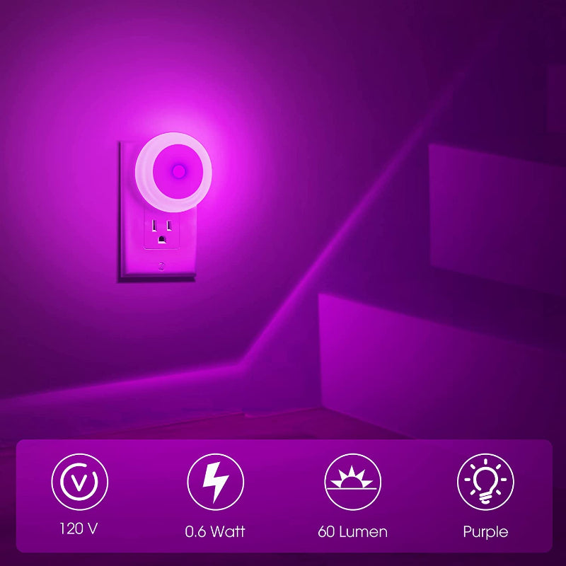 Avelena | Nachtlichter Stecker in die Wand [4Pack], Nachtlicht mit Lichtsensoren, LED Nachtlicht für das Kinderzimmer, Baby Nachtlicht, Badezimmer Nachtlicht, Treppenlichter, Flurlicht