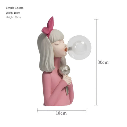 Avelena | BubbleFairies Tischlampe – Verzauberndes Quartet Cartoon Mädchen Figurine Licht
