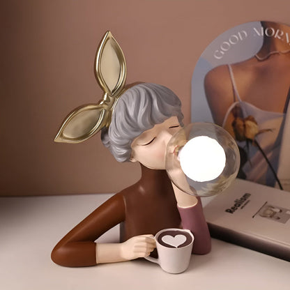 Avelena | BubbleFairies Tischlampe – Verzauberndes Quartet Cartoon Mädchen Figurine Licht