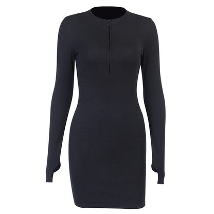 Avelena | Moderne Schicke Mode-Kleid mit Langen Ärmeln